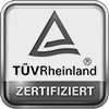 Logo: TÜVRheinland zertifiziert